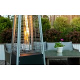 Incalzitor de terasa tip piramida pe GPL seria LOUXOR, putere 13kW, INOX