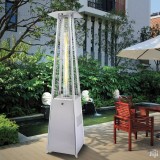 Incalzitor de terasa tip piramida pe GPL seria LOUXOR, putere 13kW, INOX