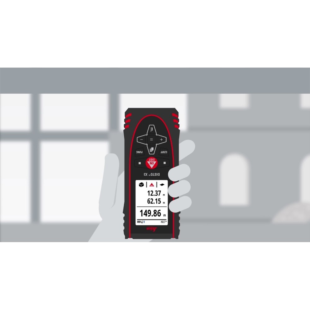 Telemetru laser Leica DISTO X3, lungime maxima de masurare 150m