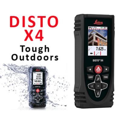 Telemetru laser Leica DISTO X4, lungime maxima de masurare 150m