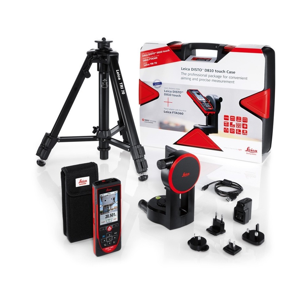 Telemetru laser Leica DISTO D810 touch, lungime maxima de masurare 200m