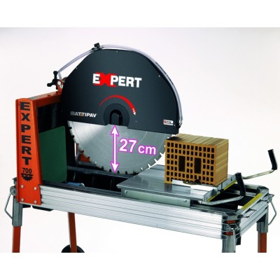 Masina de taiat caramida EXPERT 700 BATTIPAV, lungime taiere 550mm, disc 700mm, adancime 270mm, alimentare 400V