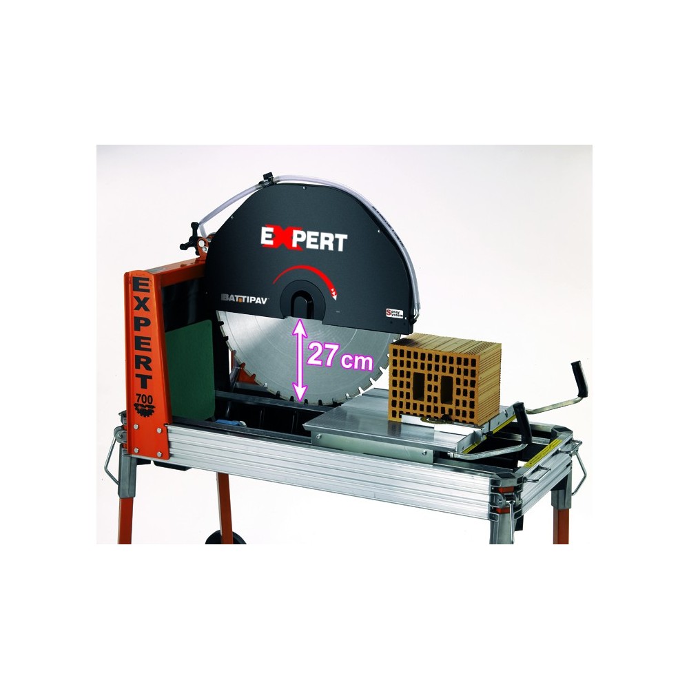 Masina de taiat caramida EXPERT 700 BATTIPAV, lungime taiere 550mm, disc 700mm, adancime 270mm, alimentare 400V