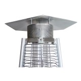 Incalzitor de terasa hexagonal PARASOL FL199 tip piramida pe GPL, 13kW