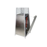 Incalzitor de terasa tip piramida pe GPL seria LOUXOR, putere 13kW, INOX