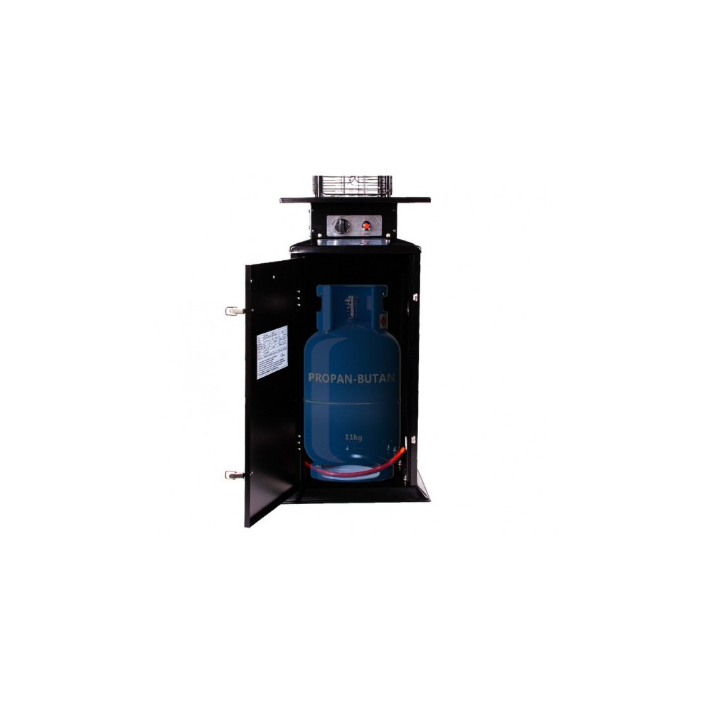 Incalzitor de terasa patrat PARASOL FL175 pe GPL, putere 14kW