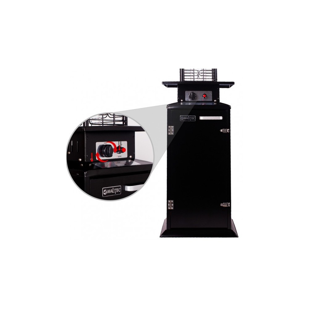 Incalzitor de terasa patrat PARASOL FL175 pe GPL, putere 14kW