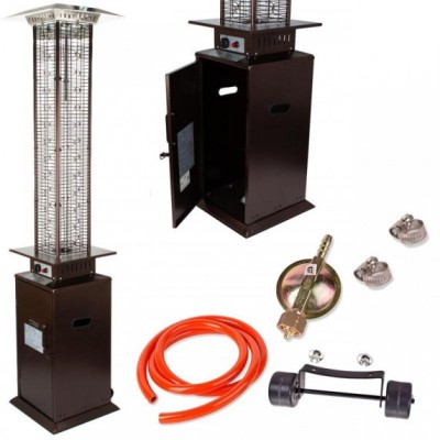 Incalzitor de terasa patrat PARASOL FL175 pe GPL, putere 14kW