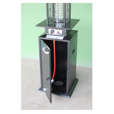 Incalzitor de terasa patrat PARASOL FL175 pe GPL, putere 14kW