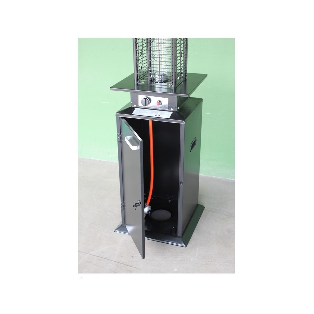 Incalzitor de terasa patrat PARASOL FL175 pe GPL, putere 14kW