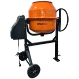 Betoniera CM140L STARMIX, volum cuva 140 litri, putere motor 550W, bobinaj motor cupru, alimentare 230V, greutate 52kg