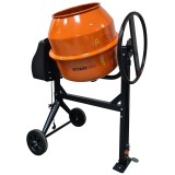 Betoniera CM140L STARMIX, volum cuva 140 litri, putere motor 550W, bobinaj motor cupru, alimentare 230V, greutate 52kg