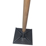 Tasator beton amprentat STEEL TAMPER 203x203mm cu maner din lemn 1.5m