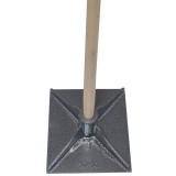 Tasator beton amprentat STEEL TAMPER 254x254mm cu maner din lemn 1.5m