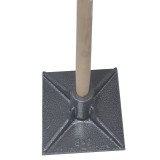 Tasator beton amprentat STEEL TAMPER 203x203mm cu maner din lemn 1.5m