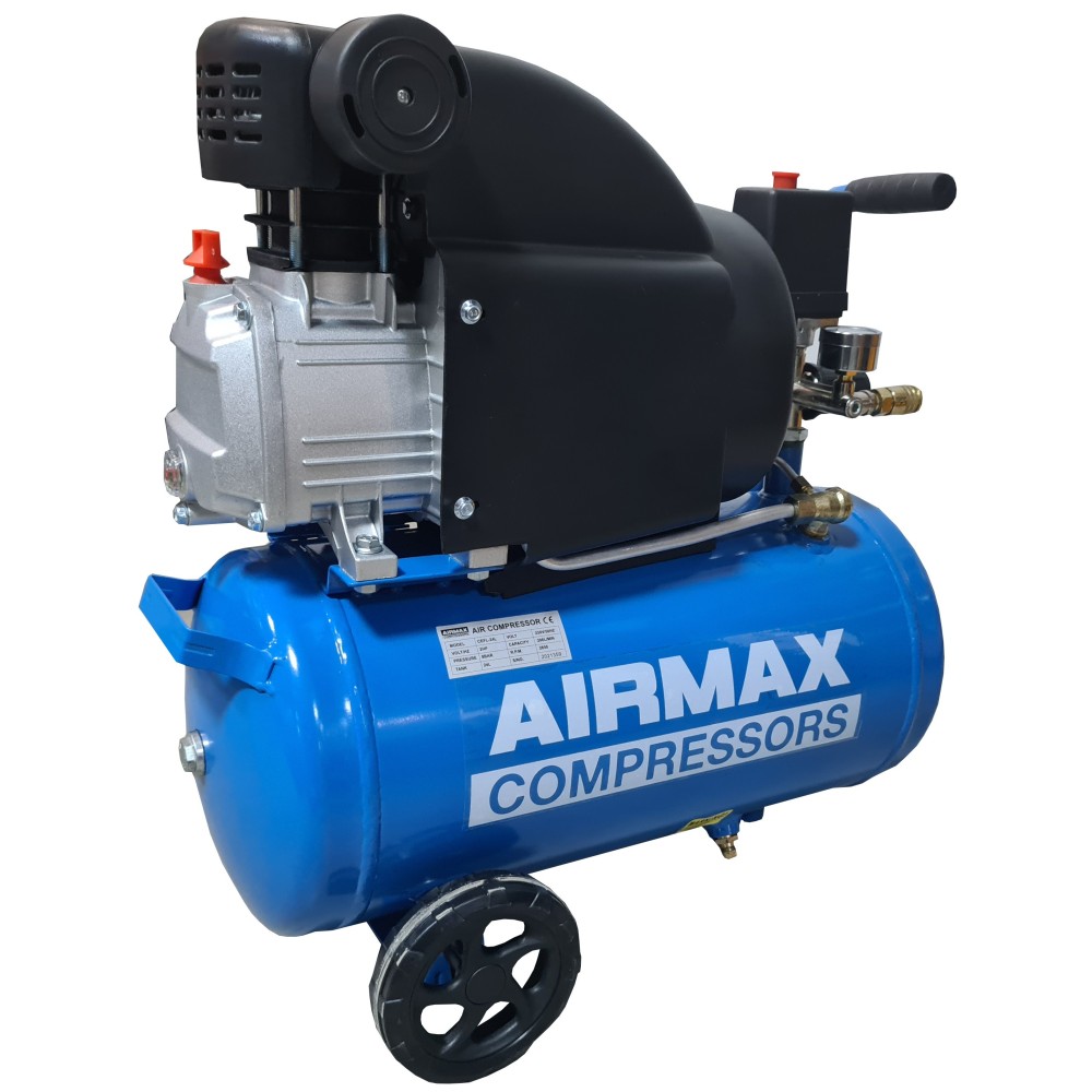 Compresor de aer CEFL-24L AIRMAX, debit aer aspirat 275 l/min, capacitate butelie 24 L, presiune 8bar, 230V