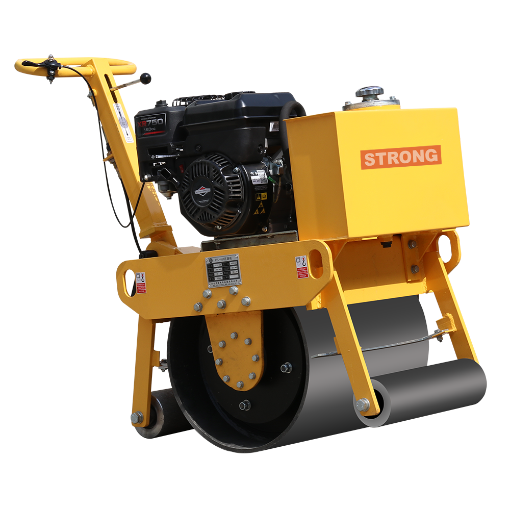 Rulou vibrocompactor STRONG cu latimea tamburului 450mm, motor Honda GX160, putere 5,5CP, greutate 200kg