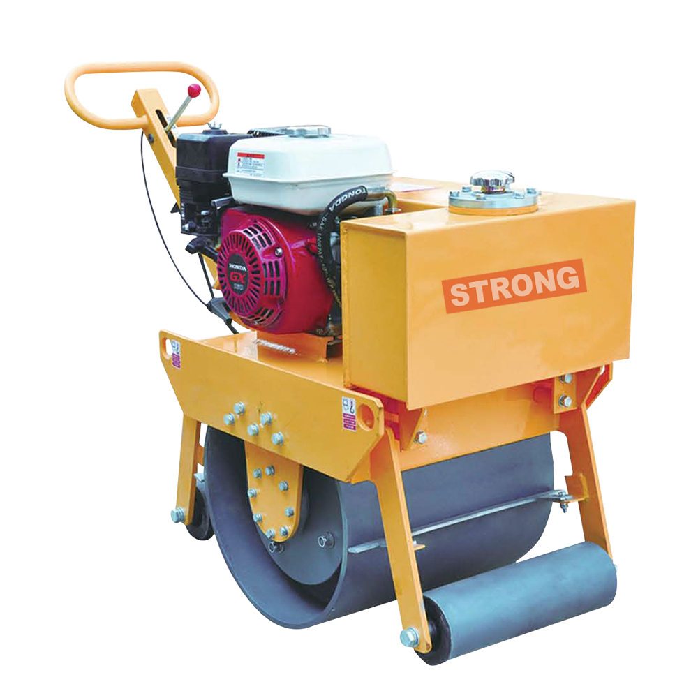Rulou vibrocompactor STRONG cu latimea tamburului 450mm, motor Honda GX160, putere 5,5CP, greutate 200kg