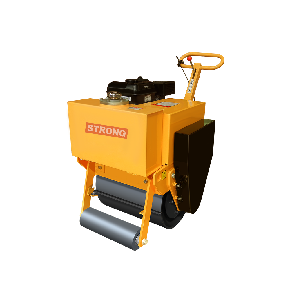Rulou vibrocompactor STRONG cu latimea tamburului 450mm, motor Honda GX160, putere 5,5CP, greutate 200kg