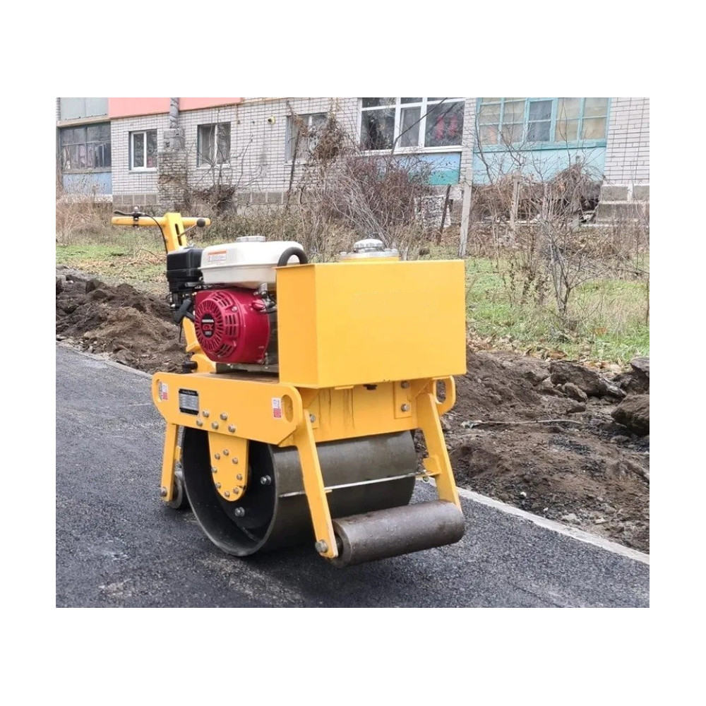 Rulou vibrocompactor STRONG cu latimea tamburului 450mm, motor Honda GX160, putere 5,5CP, greutate 200kg