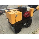 Vibrocompactor reversibil hidraulic STRONG cu tambur virator cu actionare MECANICA, Honda GX390, 13CP, latime 635mm, 800kg