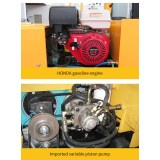 Vibrocompactor reversibil hidraulic STRONG cu tambur virator cu actionare MECANICA, Honda GX390, 13CP, latime 635mm, 800kg