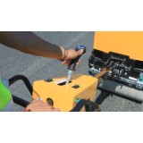 Vibrocompactor reversibil hidraulic STRONG cu tambur virator cu actionare HIDRAULICA, Honda GX390, 13CP, latime 635mm, 800kg