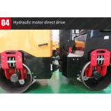 Cilindru compactor TANDEM Strong 1500kg, latime tambur 900mm, motor Diesel CF13, pornire electrica, 13CP