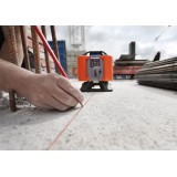 Nivela laser cu linii LINUS 1 HV NEDO, cu mai multe linii verticale si o linie laser orizontala, diametru maxim de masurare 200m
