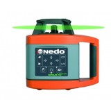 Nivela laser orizontala si verticala SIRIUS 1HV Green NEDO, diametru de lucru 300m, precizie ±1mm/10m