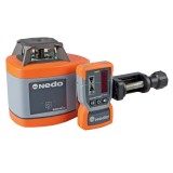 Nivela laser orizontala si verticala SIRIUS 1HV NEDO, diametru de lucru 300m, precizie ±1mm/10m