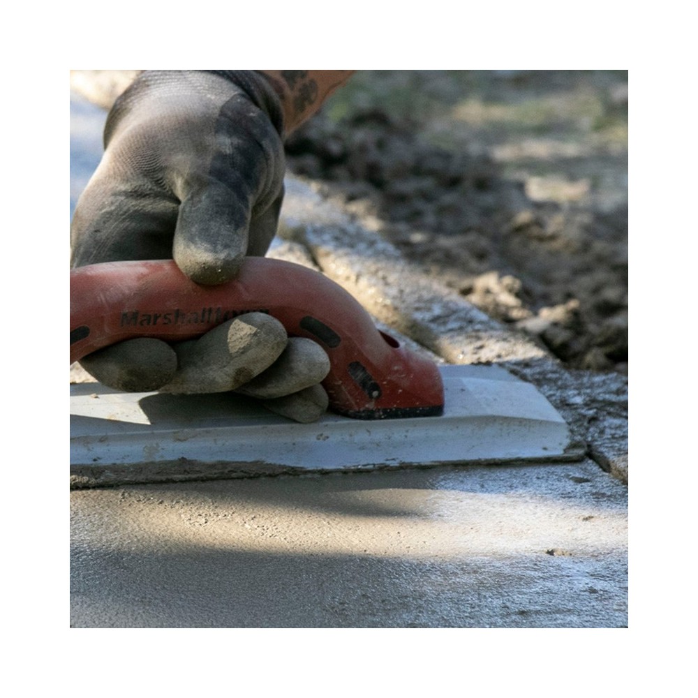 Gletiera de mana Magnesium Hand Float BTMF16 406x80mm cu maner dur cauciucat pentru finisarea pardoselilor din beton