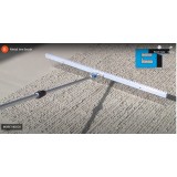 Perie abraziva metalica pentru periat beton, latime perie 600mm, lungime maner extensibil 6m