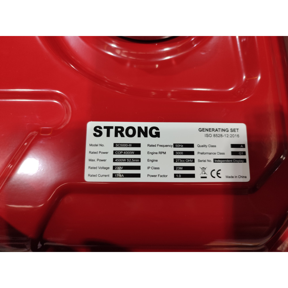 Generator curent STRONG SC5000-III, 4.8 kW, AVR, 230V | SIFEE