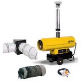 Tun de caldura cu ardere indirecta SE300 OKLIMA, putere 90kW, debit aer 4300mcb/h, motorina, 230V