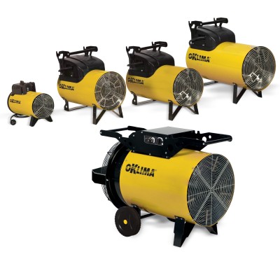 Tun de caldura electric SK120C OKLIMA, putere calorica 30kW, tensiune 400V, debit aer 5100mcb