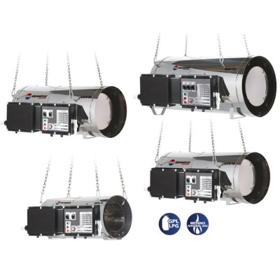 Tun de caldura SUSPENDAT cu ardere directa GA/N 70 BIEMMEDUE, putere 71kW, debit aer 4700mcb/h, GAZ METAN