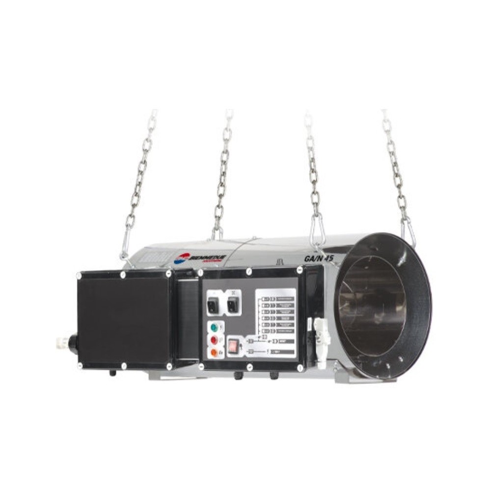 Tun de caldura SUSPENDAT cu ardere directa GA/N 45 BIEMMEDUE, putere 43kW, debit aer 2500mcb/h, GAZ PROPAN