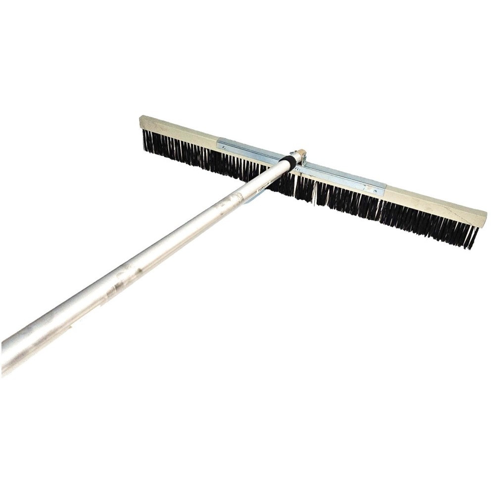 Perie pentru periat beton pe suport PVC cu latimea 1000mm si Maner telescopic cu lungimea de 4m