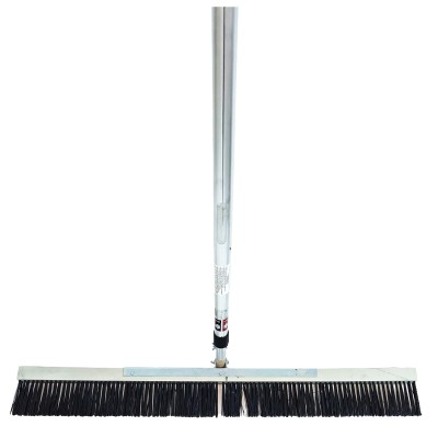 Perie pentru periat beton pe suport PVC cu latimea 1000mm si Maner telescopic cu lungimea de 8m
