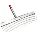 Perie metalica METAL STRONG pentru perierea betonului latime 900mm, distanta intre dinti 12.7mm si doua manere din aluminiu 1.8m