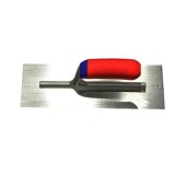 Gletiera de mana din Otel-Carbon si maner PVC pentru finisat beton 356x102mm AM-BET STRONG drept/drept