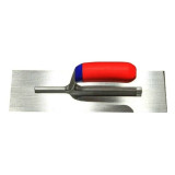 Gletiera de mana din Otel-Carbon si maner PVC pentru finisat beton 406x102mm AM-BET STRONG drept/drept