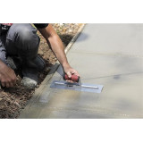 Gletiera de mana din Otel-Carbon si maner PVC pentru finisat beton 406x102mm AM-BET STRONG drept/drept