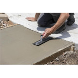 Gletiera de mana din Otel-Carbon si maner PVC pentru finisat beton 406x102mm AM-BET STRONG drept/drept