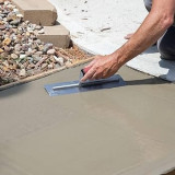Gletiera de mana din Otel-Carbon si maner PVC pentru finisat beton 406x102mm AM-BET STRONG drept/drept