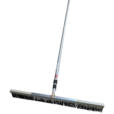 Perie pentru periat beton pe suport PVC cu latimea 1000mm si Maner telescopic cu lungimea de 8m