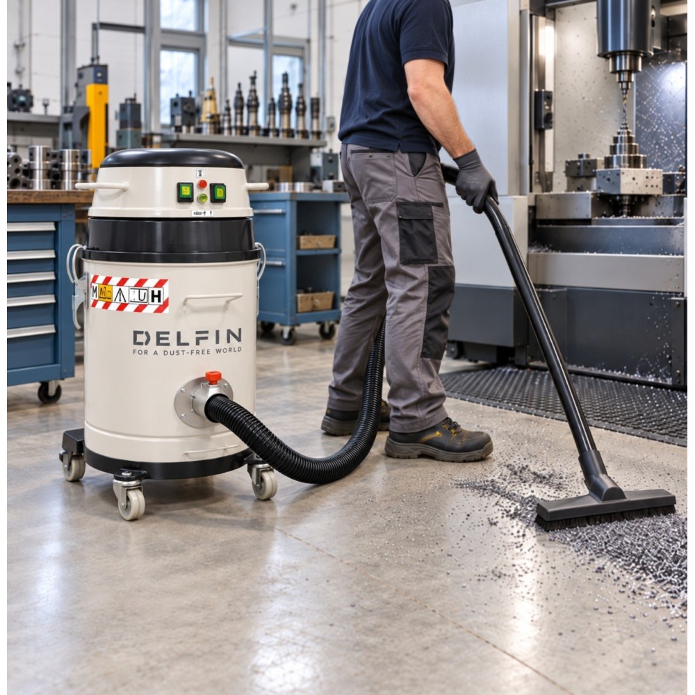 Aspirator industrial DELFIN 402 DRY, 2.300 W, 20 L