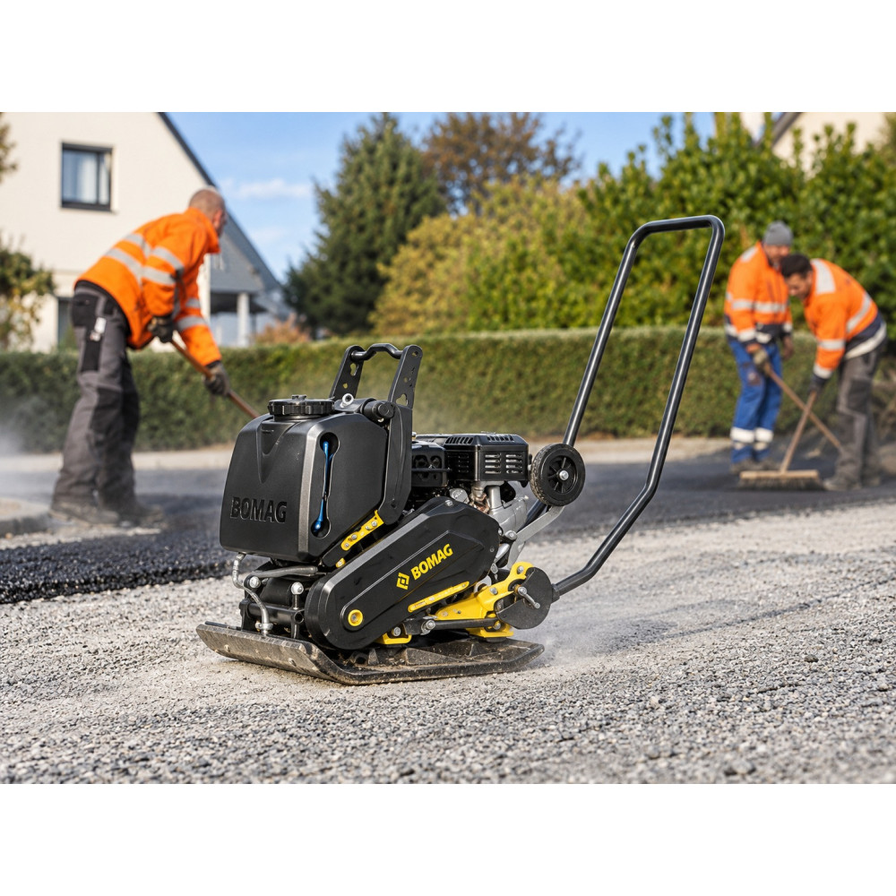 Placă compactoare asfalt BOMAG BP 12/50 A, Honda GX120, 12 kN