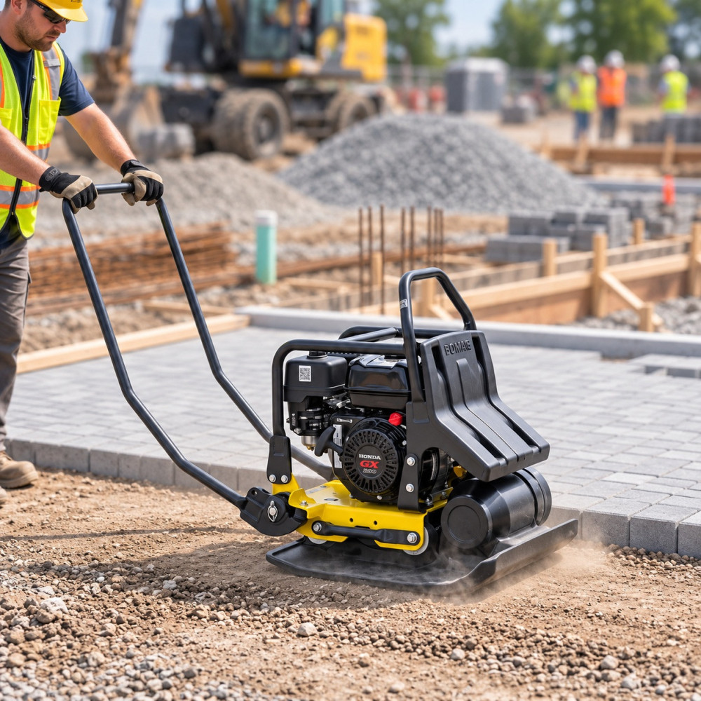 Placă compactoare BOMAG BP 20/50, Honda GX160, 20 kN, 500 mm